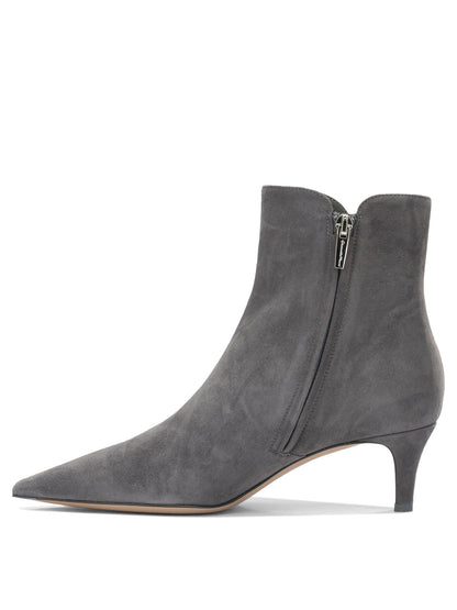 Gianvito Rossi "Levy 55MM" Ankle Boots with Zipper - Blue