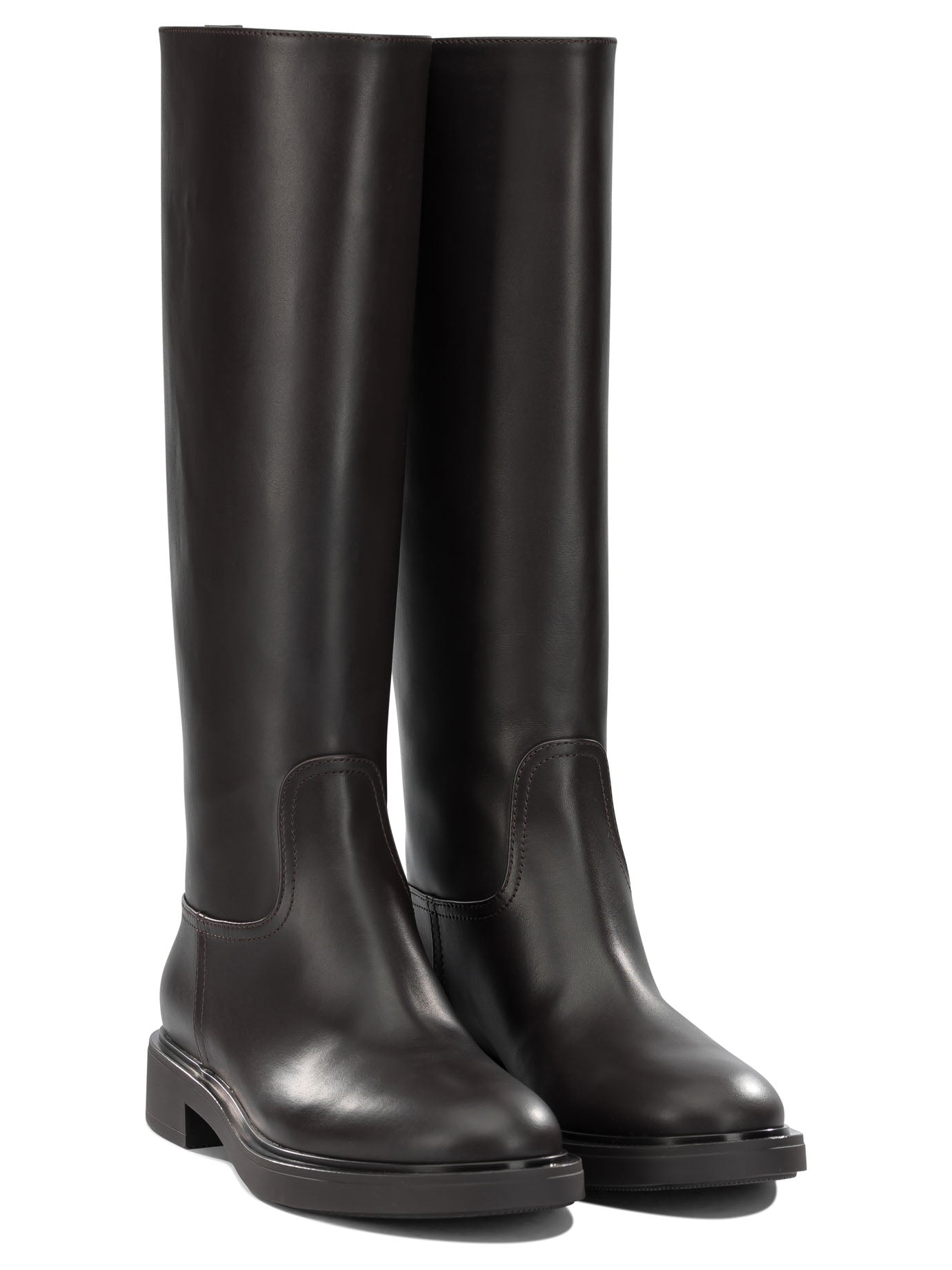 Gianvito Rossi "Ascott" Knee-High Boots - Brown
