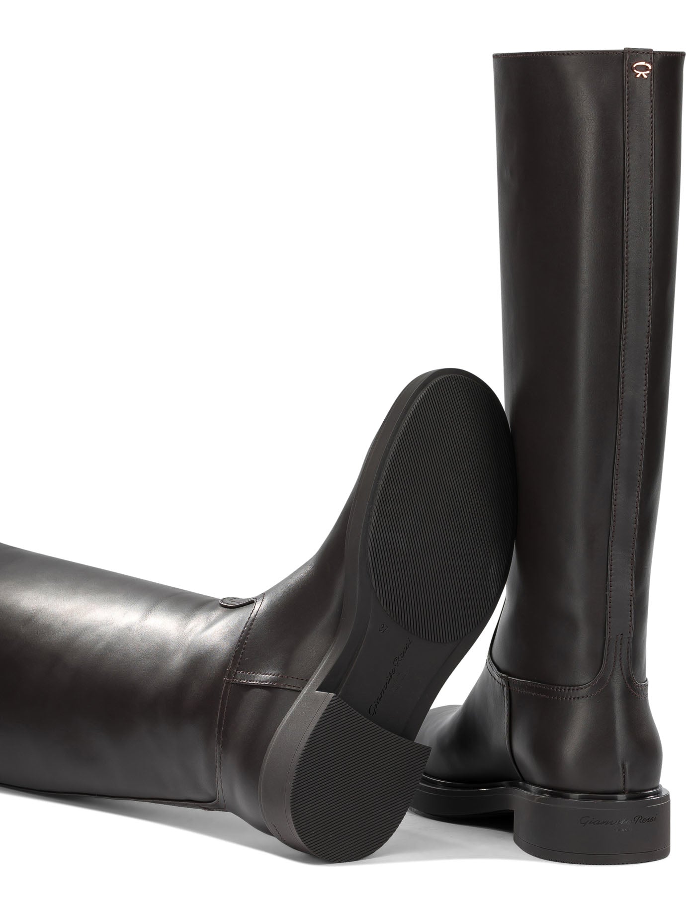 Gianvito Rossi "Ascott" Knee-High Boots - Brown