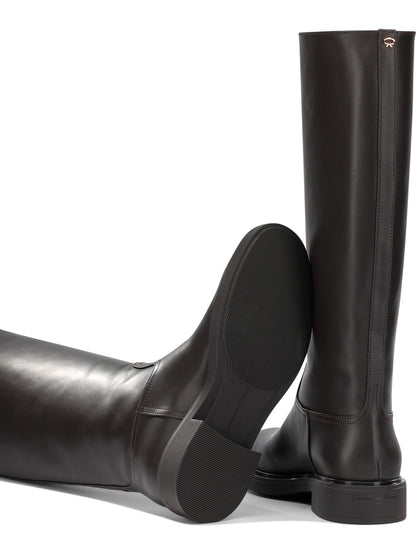 Gianvito Rossi "Ascott" Knee-High Boots - Brown
