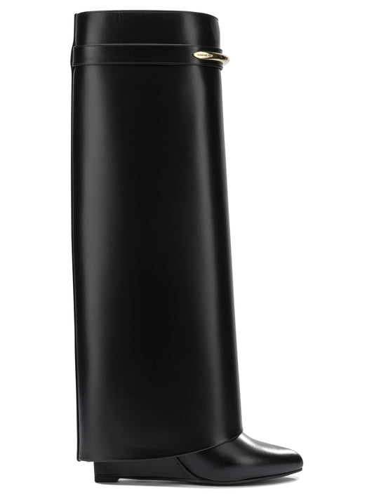 Givenchy "Shark Pinch" Knee Boots - Black