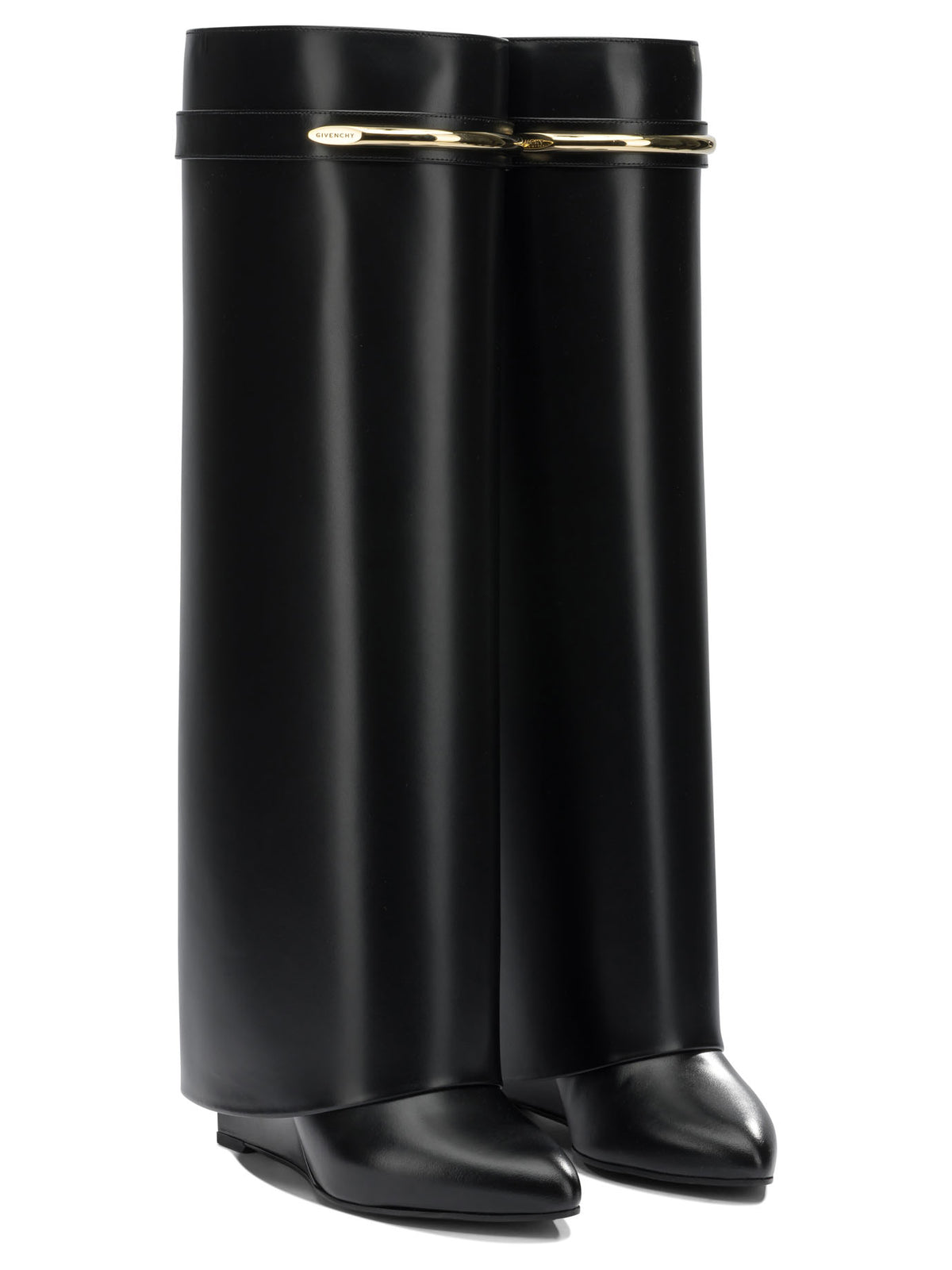 Givenchy "Shark Pinch" Knee Boots - Black