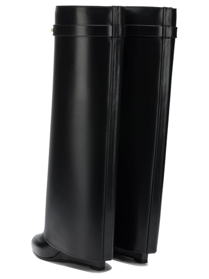 Givenchy "Shark Pinch" Knee Boots - Black