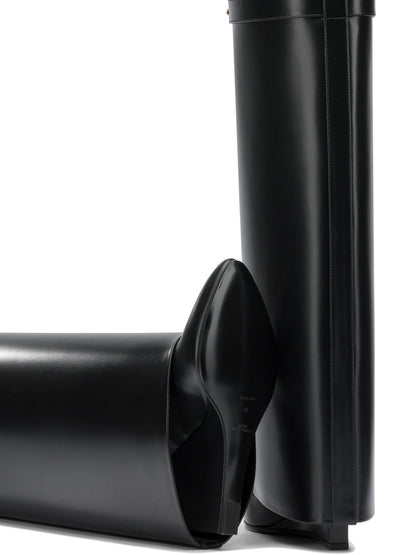 Givenchy "Shark Pinch" Knee Boots - Black