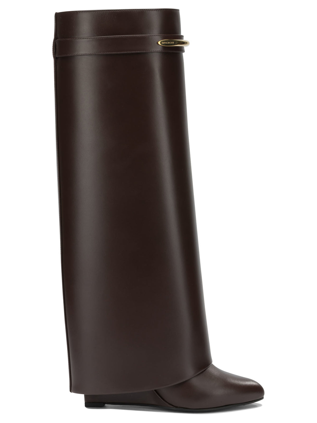 Givenchy "Shark Pinch" Knee Boots - Brown