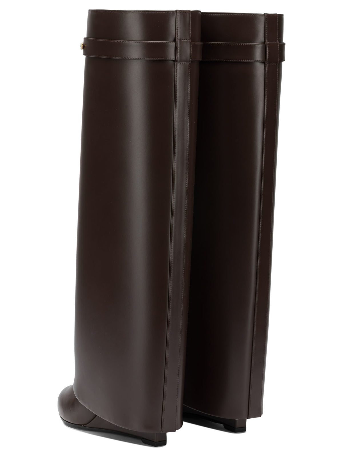 Givenchy "Shark Pinch" Knee Boots - Brown