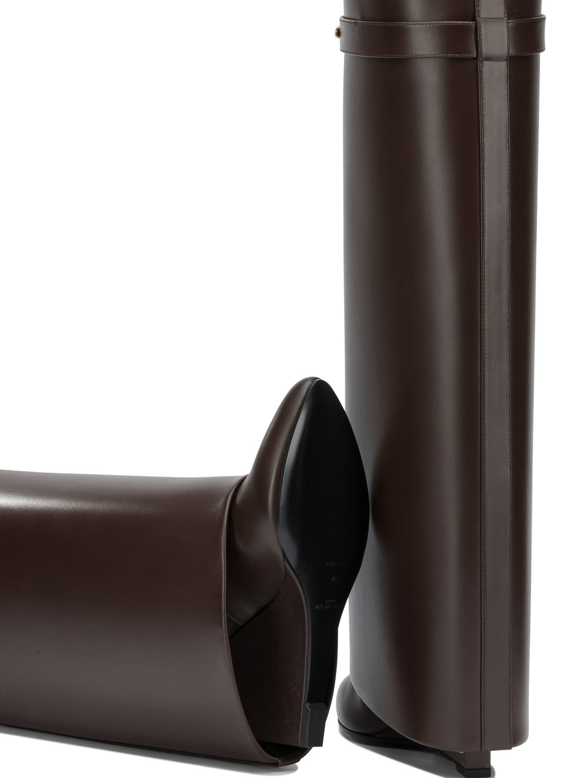 Givenchy "Shark Pinch" Knee Boots - Brown