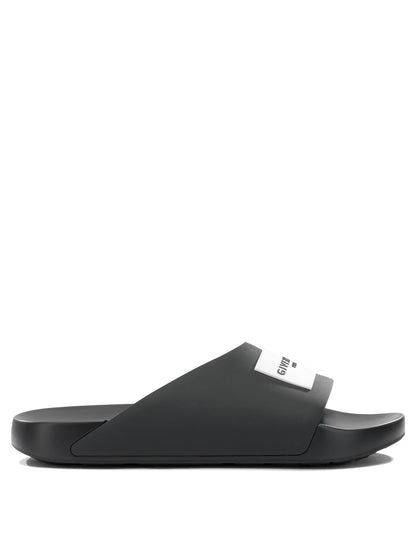 Givenchy "Label" Slides - Black
