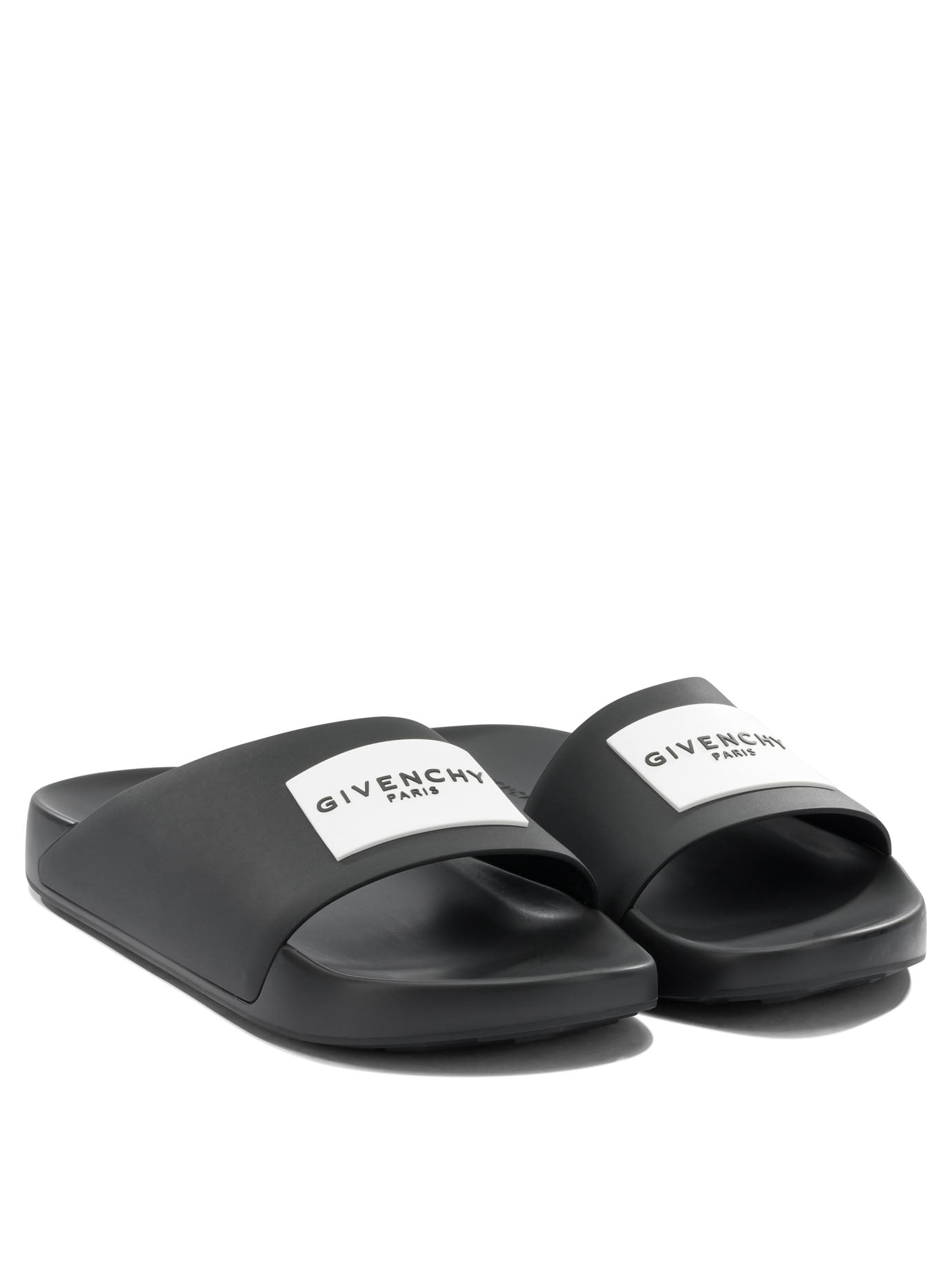 Givenchy "Label" Slides - Black