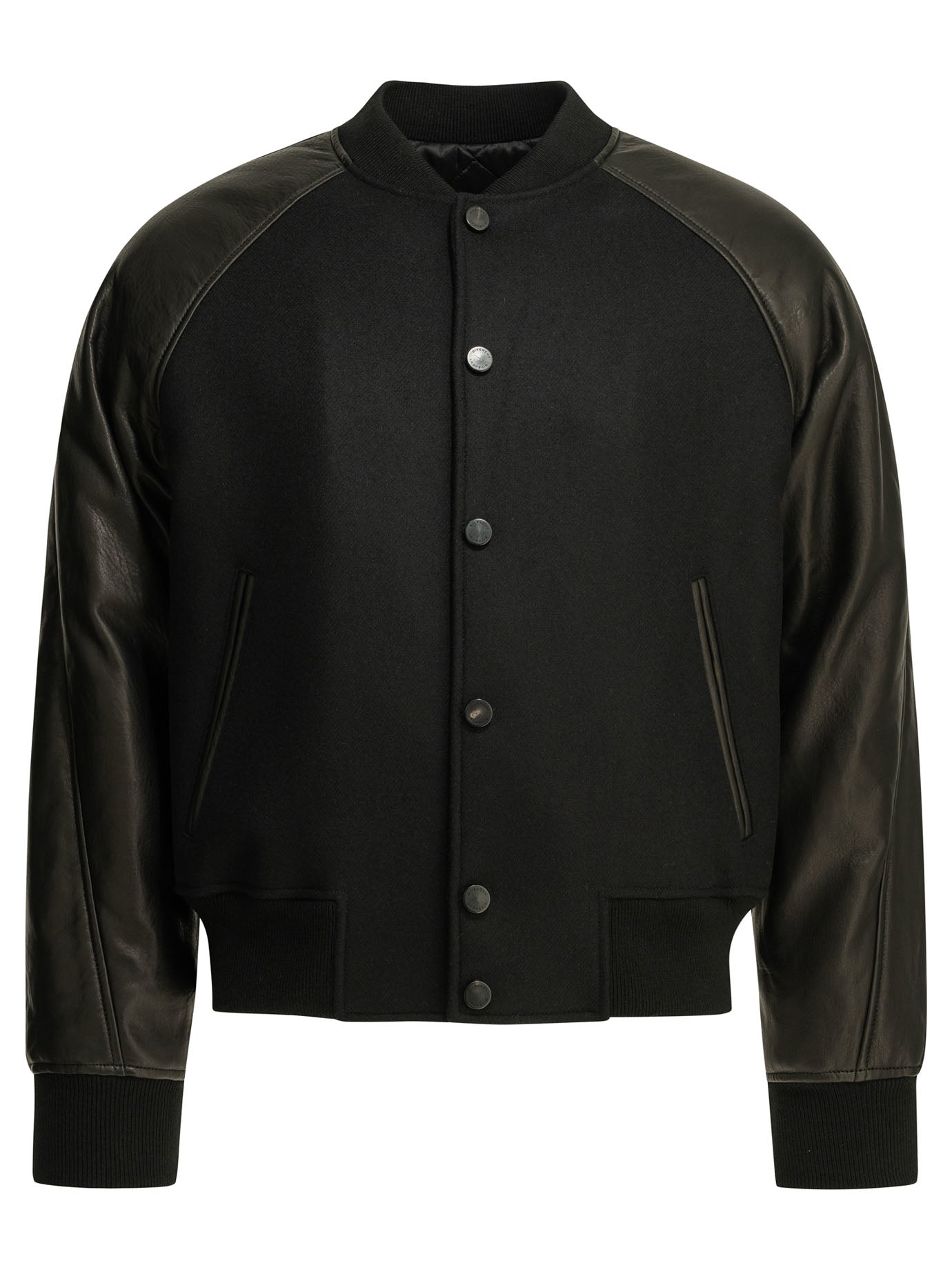 Givenchy Wool bomber jacket with reverse logo - Black