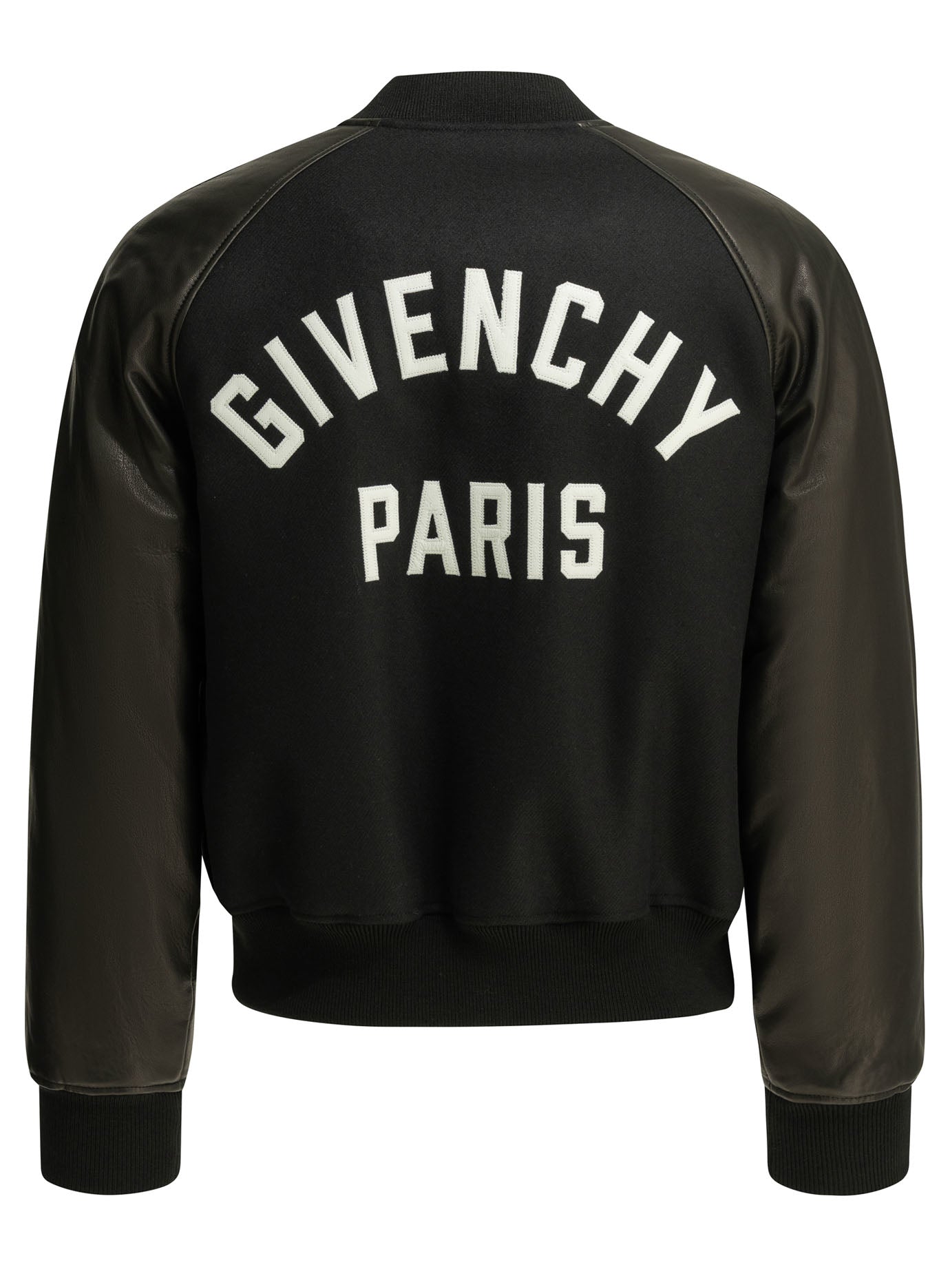 Givenchy Wool bomber jacket with reverse logo - Black
