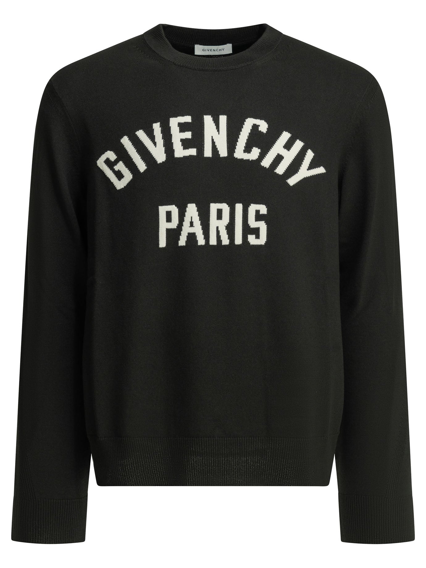 Givenchy "Couture Seam" Crew-Neck Sweater - Black