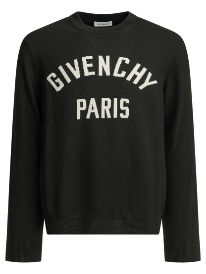 Givenchy "Couture Seam" Crew-Neck Sweater - Black