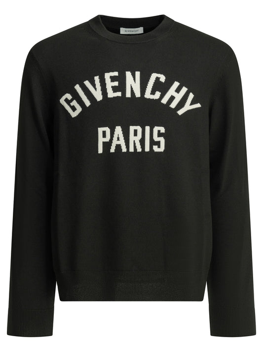 Givenchy "Couture Seam" Crew-Neck Sweater - Black