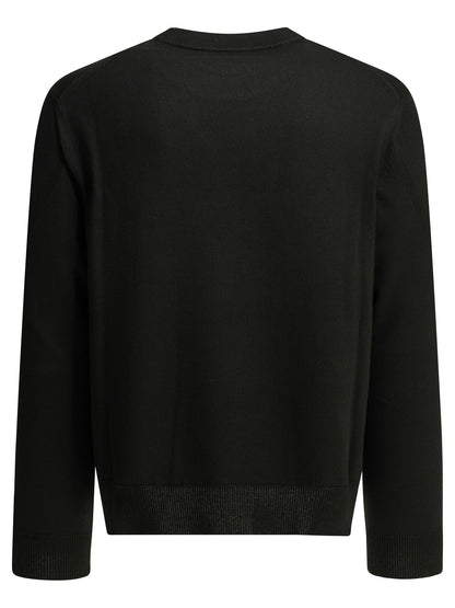 Givenchy "Couture Seam" Crew-Neck Sweater - Black