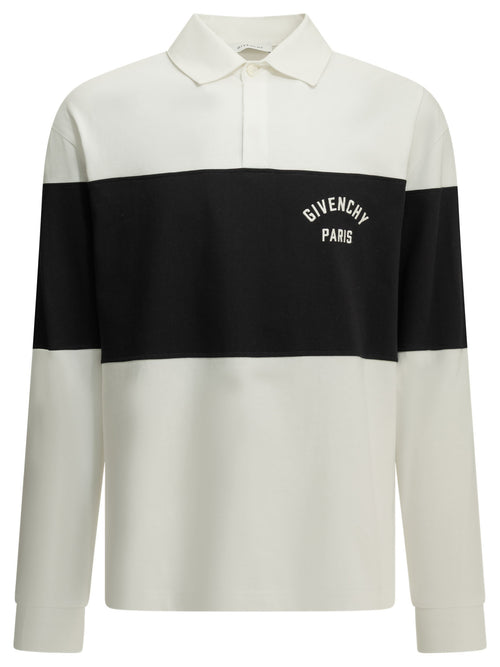 Givenchy "Givenchy" Polo Shirt with buttons - White
