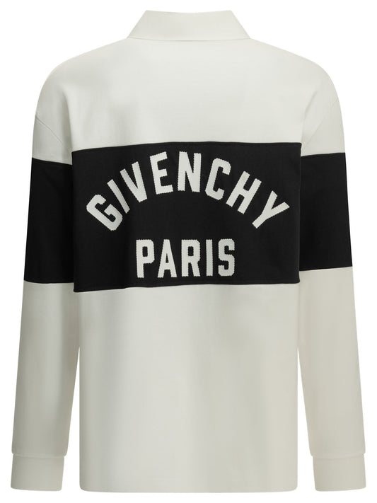 Givenchy "Givenchy" Polo Shirt with buttons - White