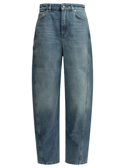 Givenchy "Cocoon" Wide-Leg Jeans - Light Blue