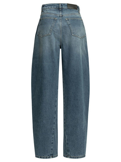Givenchy "Cocoon" Wide-Leg Jeans - Light Blue