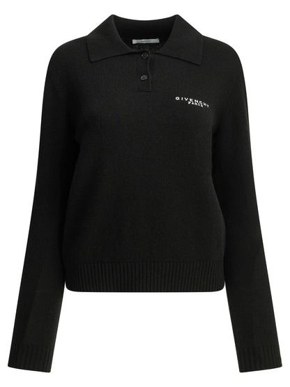 Givenchy Logo polo sweater - Black