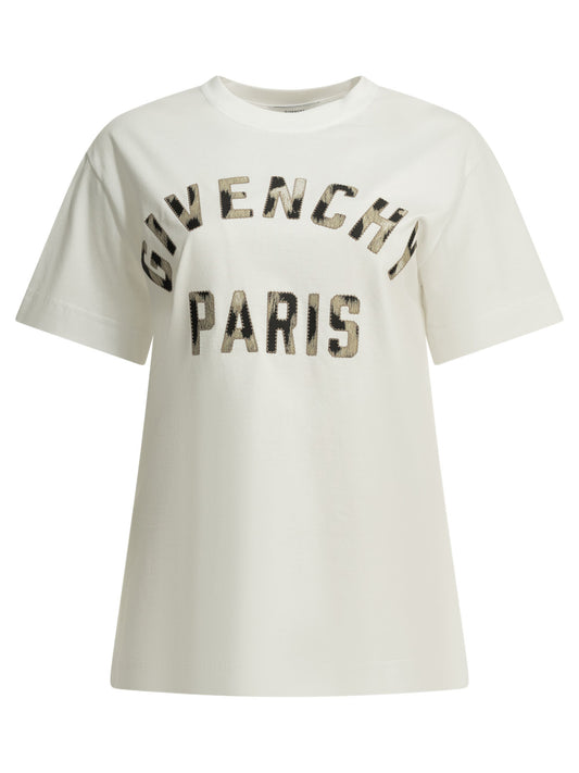 Givenchy "Givenchy Paris" Crew-Neck T-Shirt - White