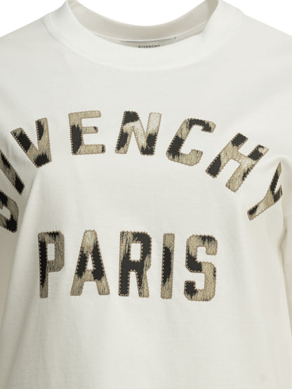 Givenchy "Givenchy Paris" Crew-Neck T-Shirt - White