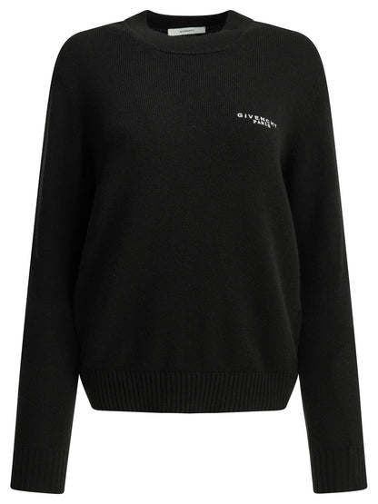 Givenchy Crew-neck sweater with logo - Black