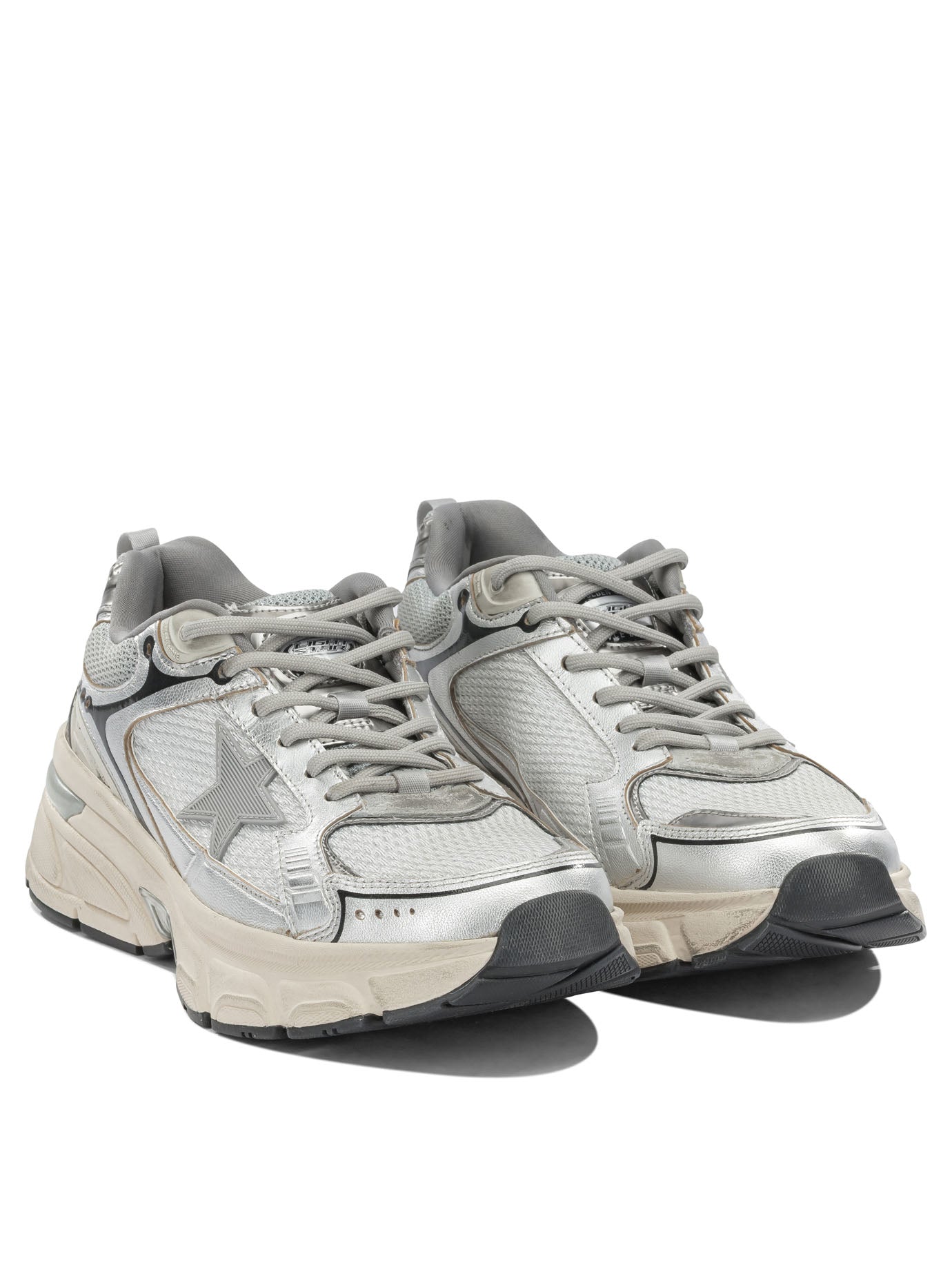 Golden Goose "Lightstar" low sneakers - Silver