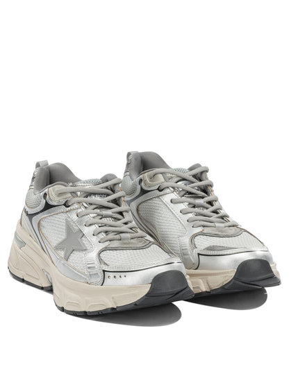 Golden Goose "Lightstar" low sneakers - Silver