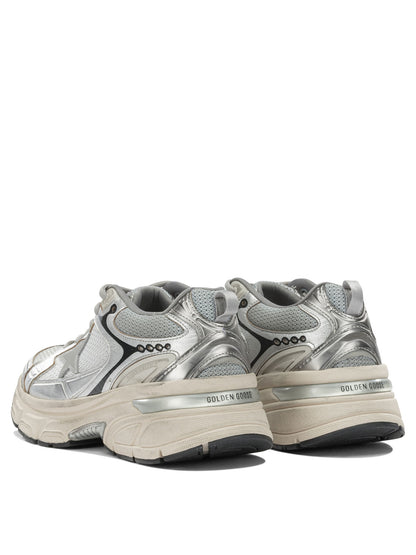 Golden Goose "Lightstar" low sneakers - Silver