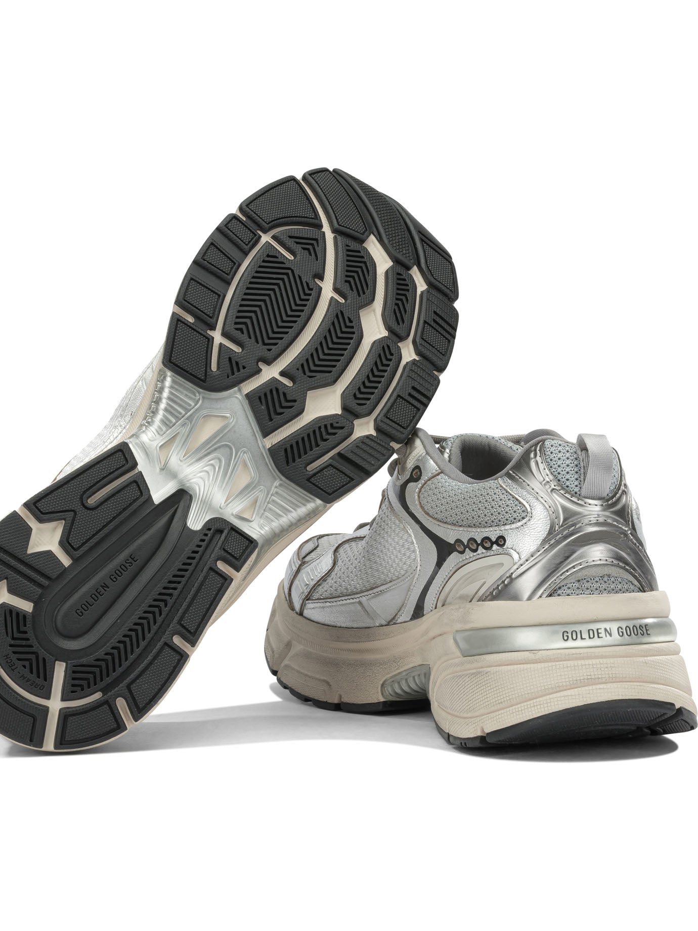Golden Goose "Lightstar" low sneakers - Silver
