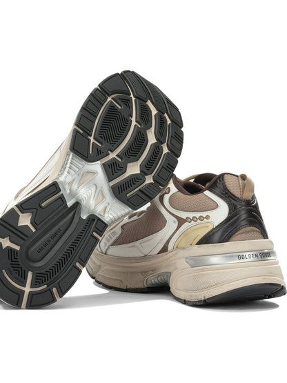 Golden Goose "Lightstar" Low-Top Sneakers - Beige