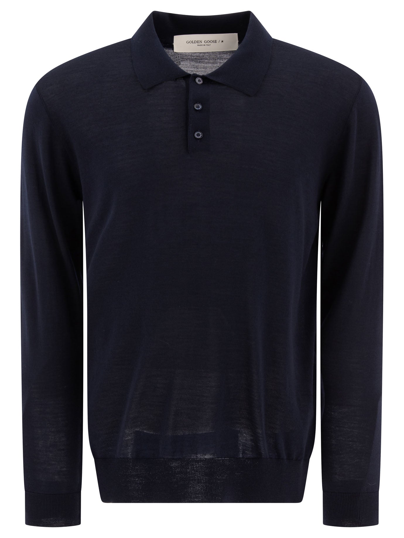 Golden Goose Wool Polo Sweater - Blue