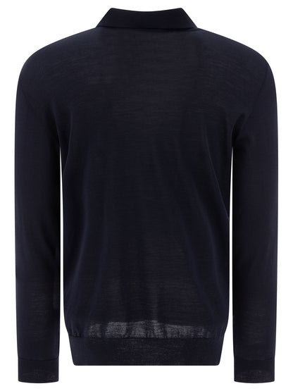 Golden Goose Wool Polo Sweater - Blue
