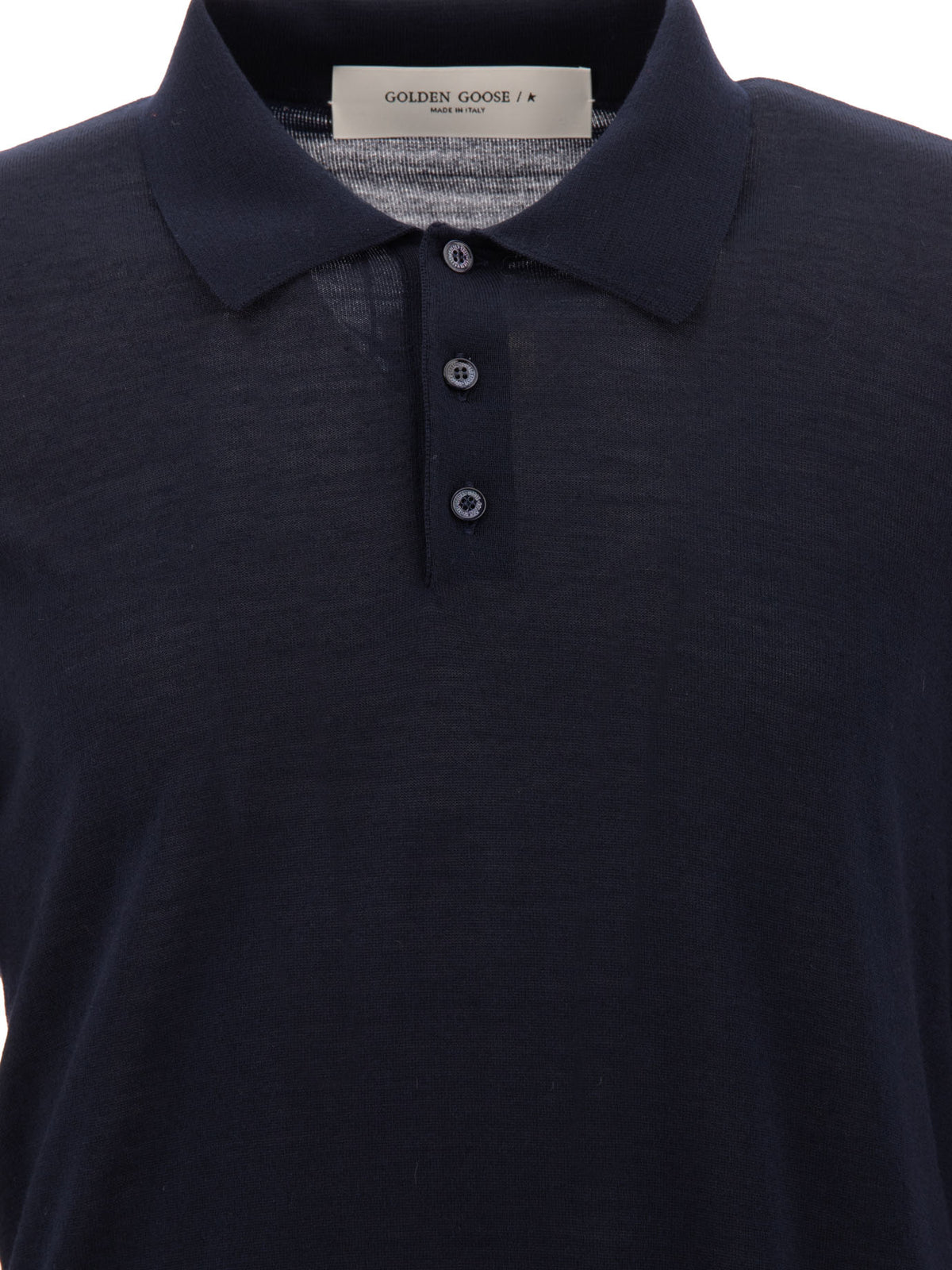 Golden Goose Wool Polo Sweater - Blue