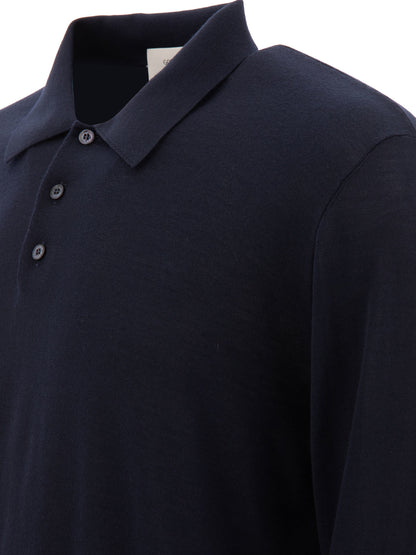 Golden Goose Wool Polo Sweater - Blue