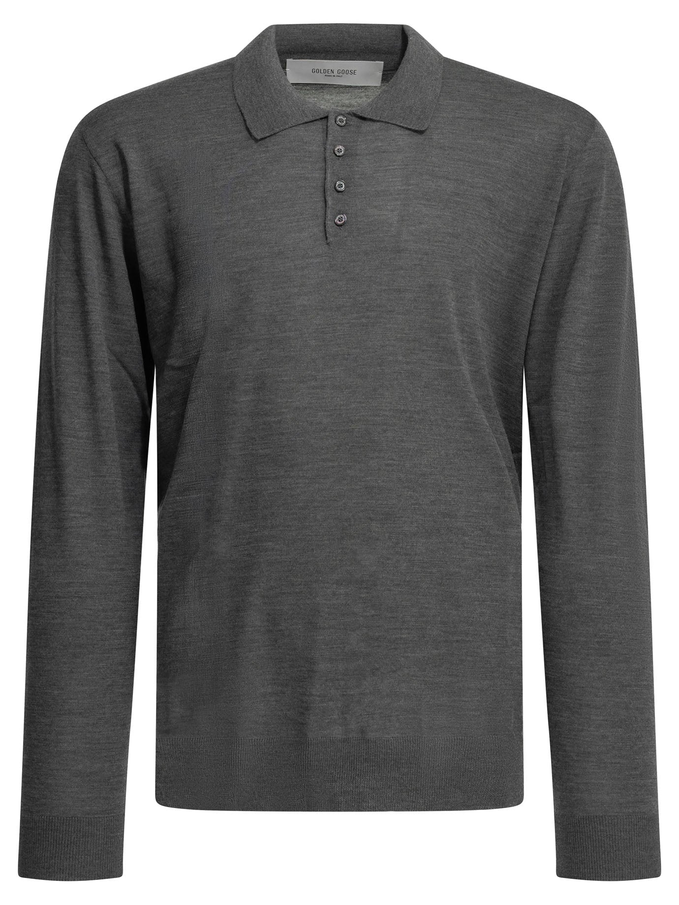Golden Goose Wool Polo Sweater - Grey
