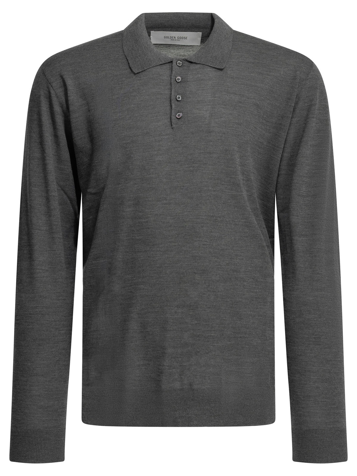 Golden Goose Wool Polo Sweater - Grey
