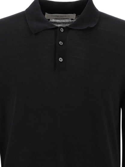 Golden Goose Wool Polo Sweater - Black