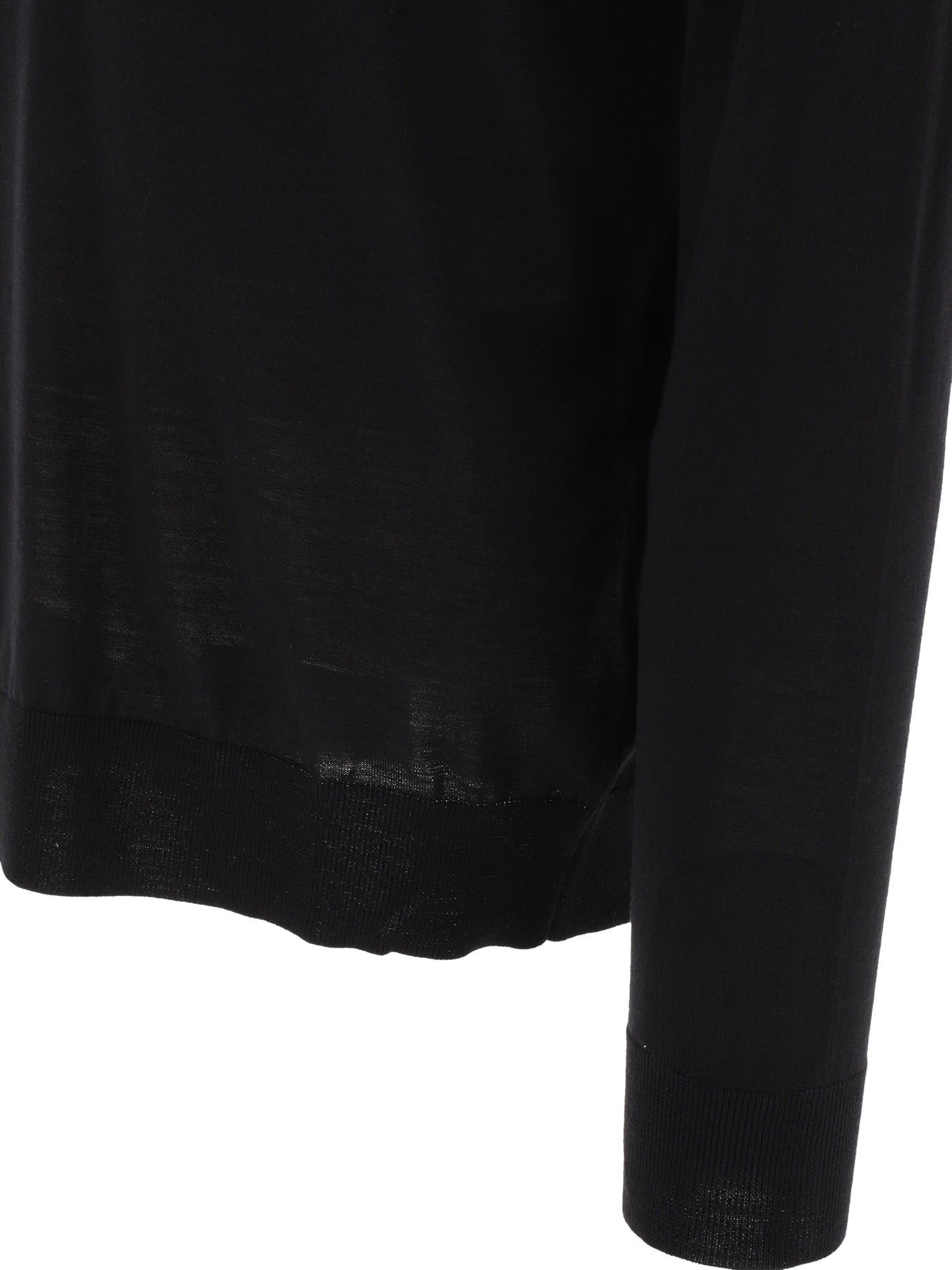 Golden Goose Wool Polo Sweater - Black