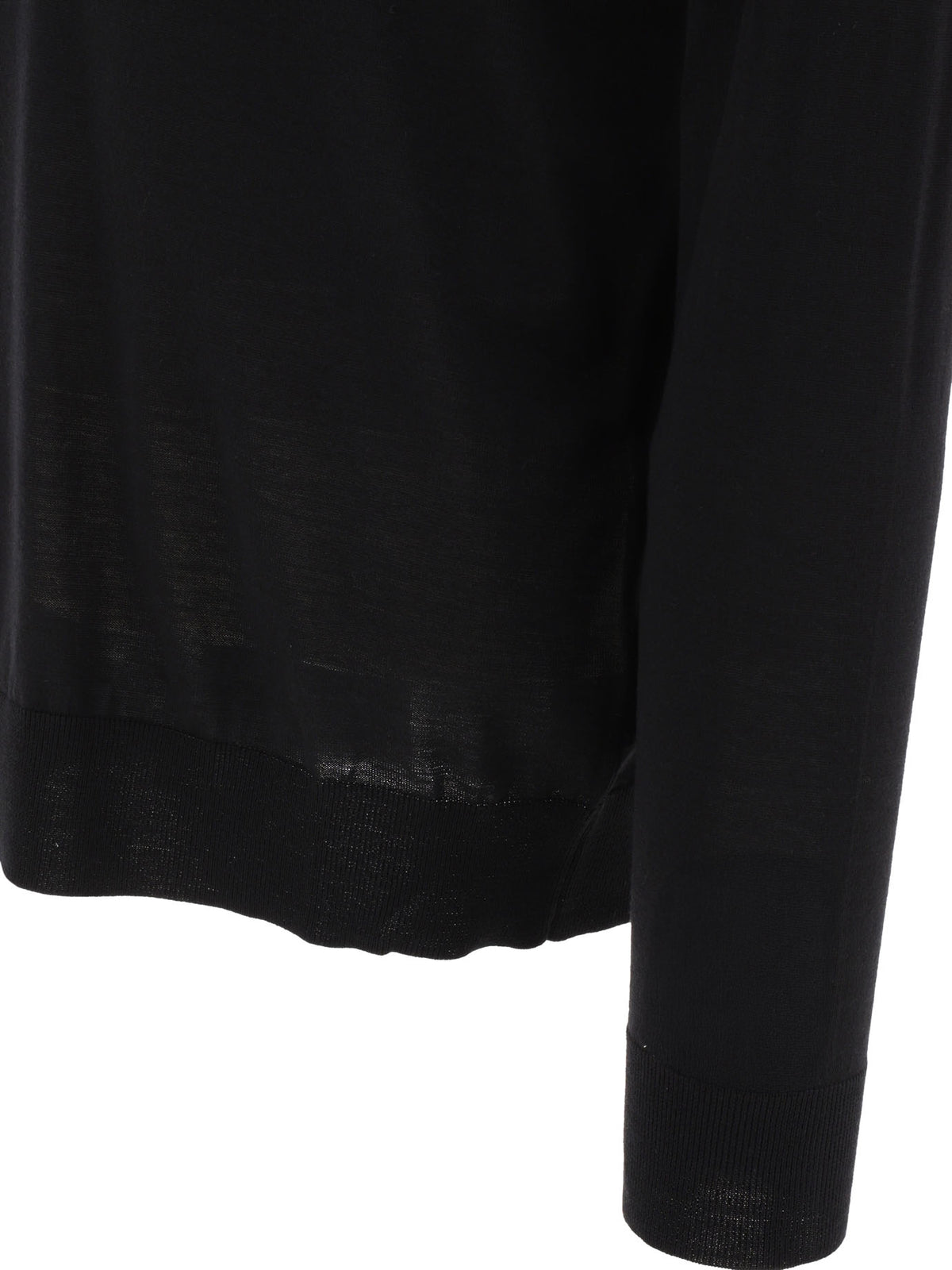 Golden Goose Wool Polo Sweater - Black