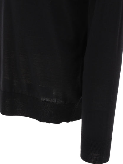 Golden Goose Wool Polo Sweater - Black