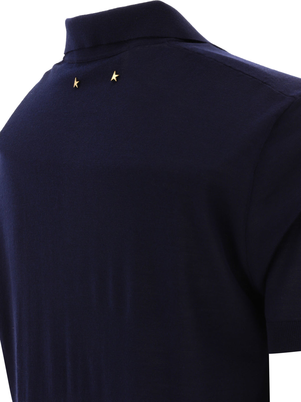Golden Goose Merino wool button-down polo shirt - Blue