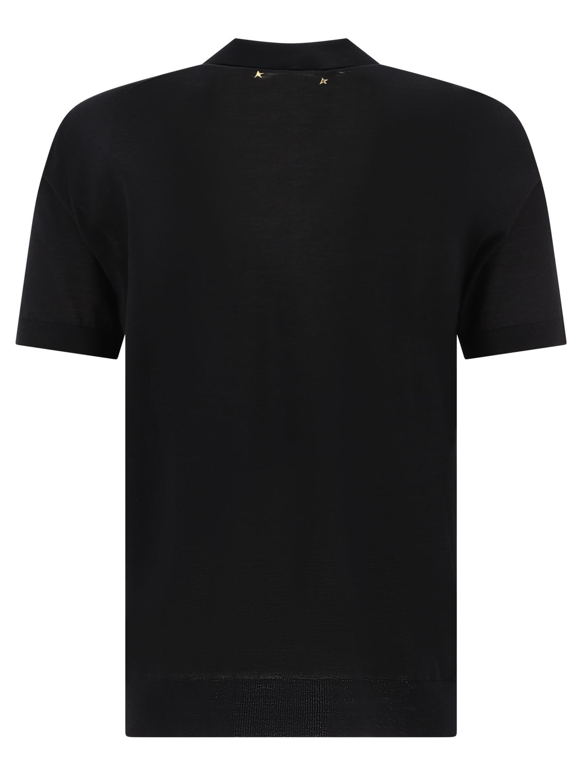 Golden Goose Merino wool button-down polo shirt - Black