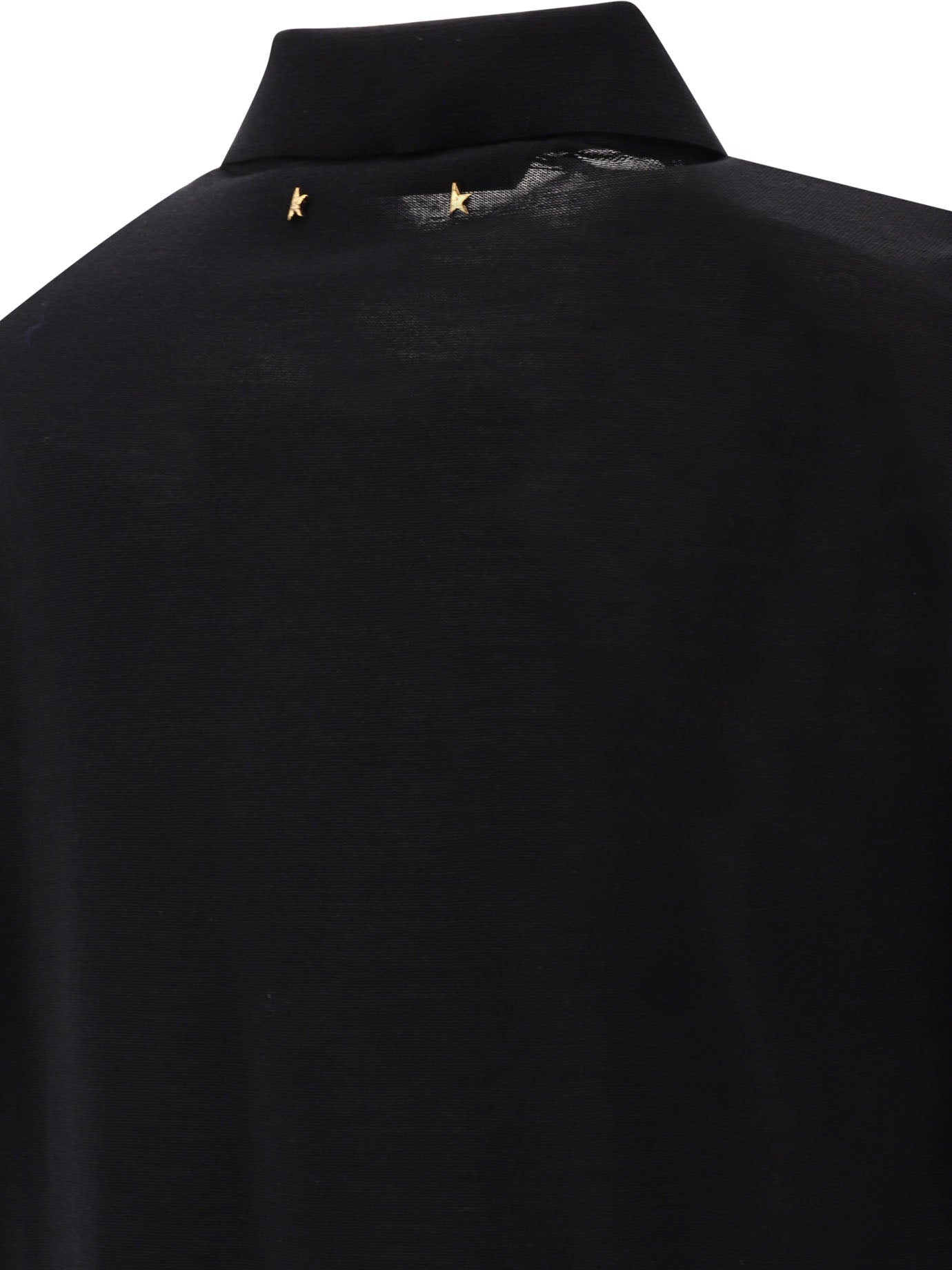 Golden Goose Merino wool button-down polo shirt - Black