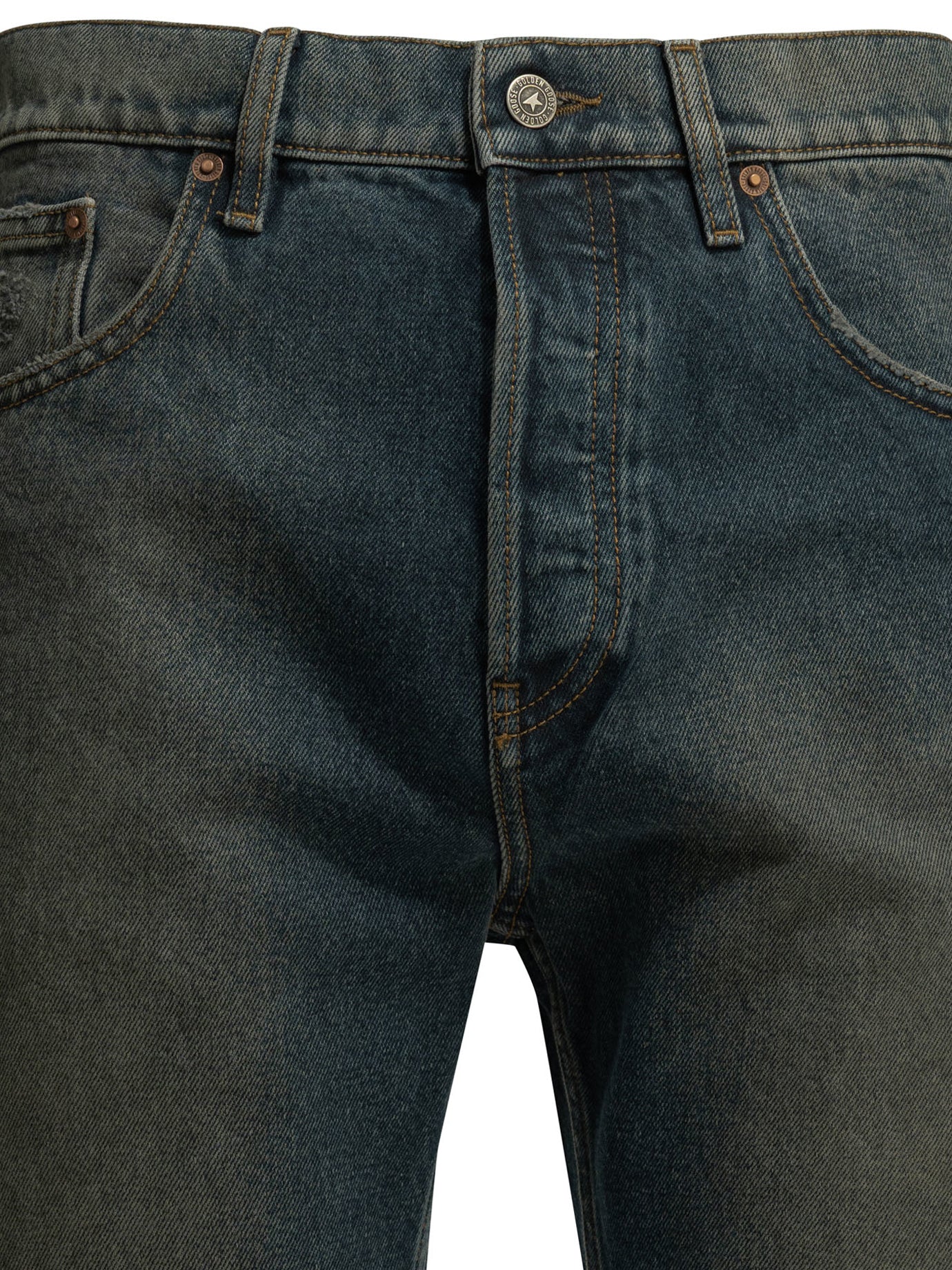 Golden Goose "Journey" Straight-Leg Jeans - Blue