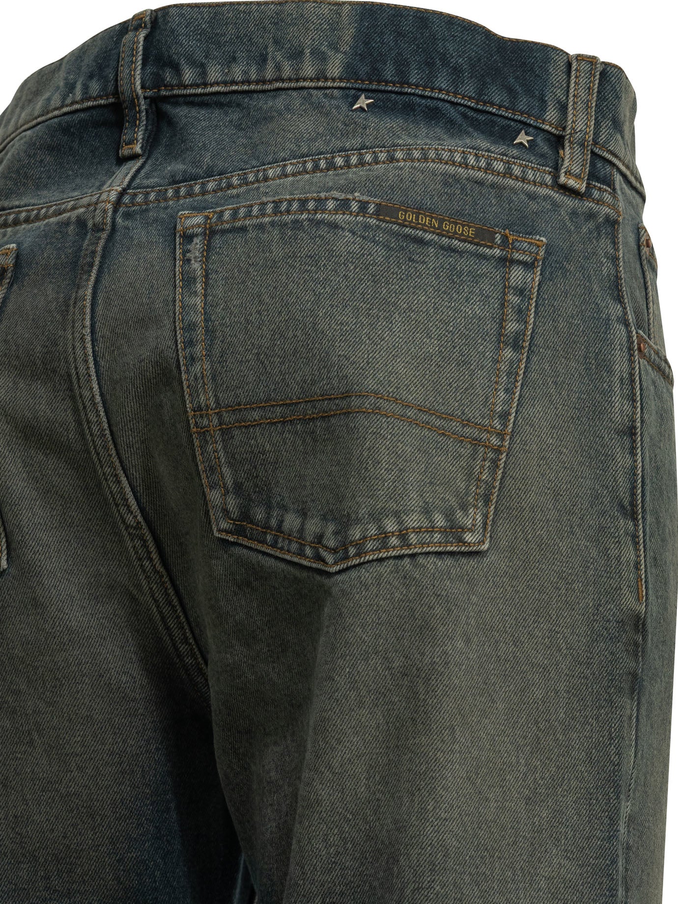 Golden Goose "Journey" Straight-Leg Jeans - Blue