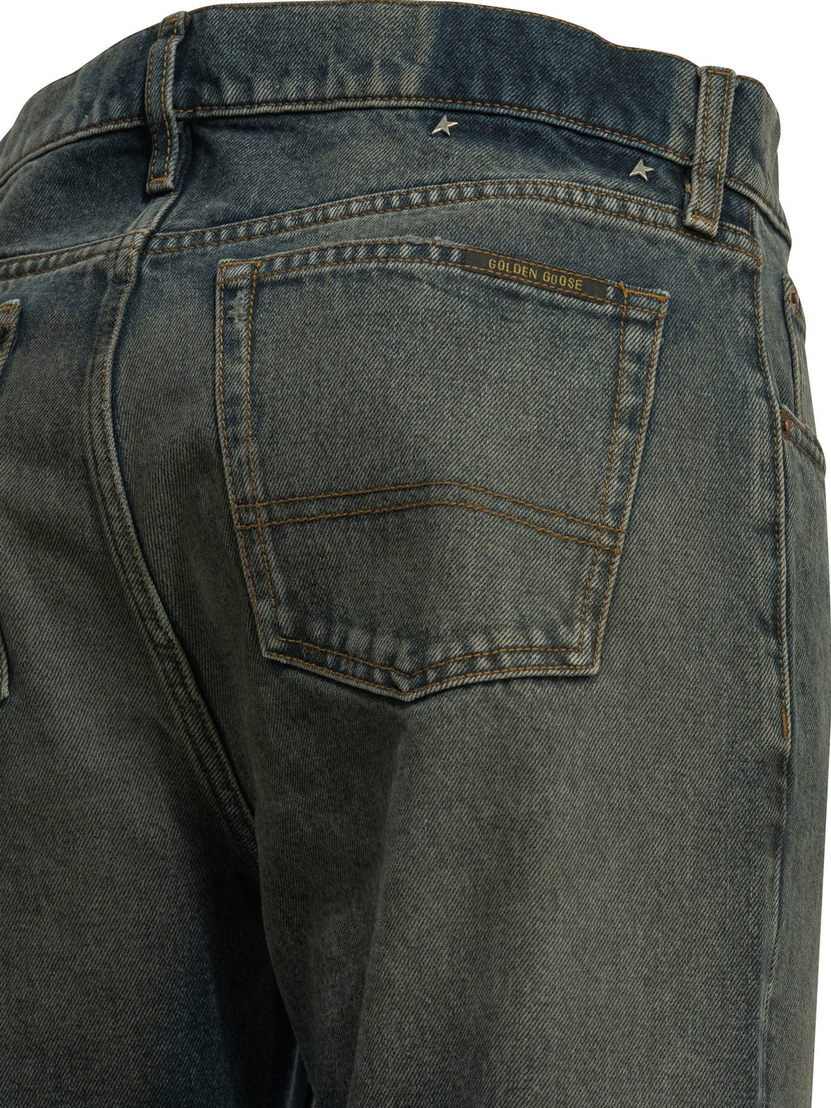Golden Goose "Journey" Straight-Leg Jeans - Blue