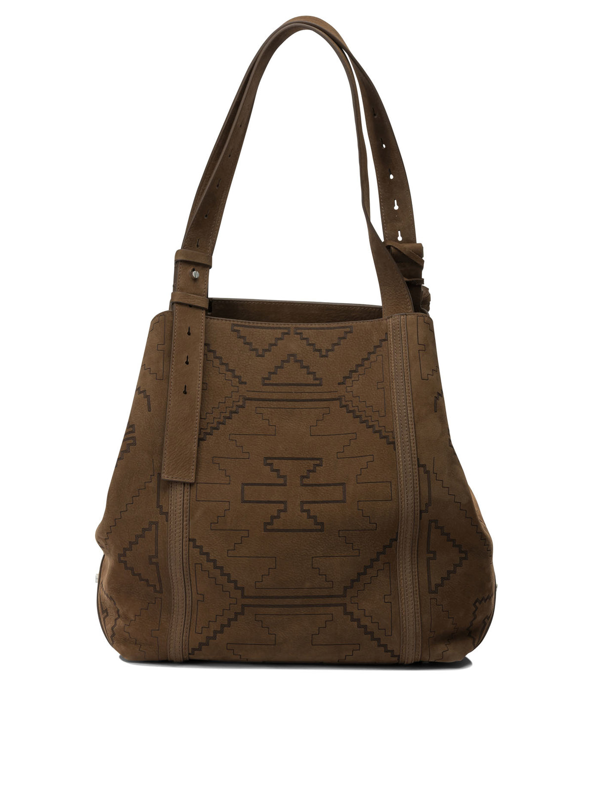 Golden Goose "24/7 East West" Large Shoulder Bag - Brown
