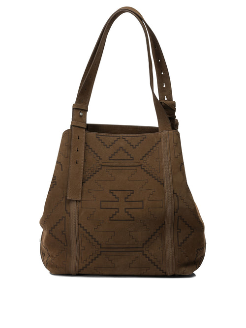 Golden Goose "24/7 East West" Large Shoulder Bag - Brown